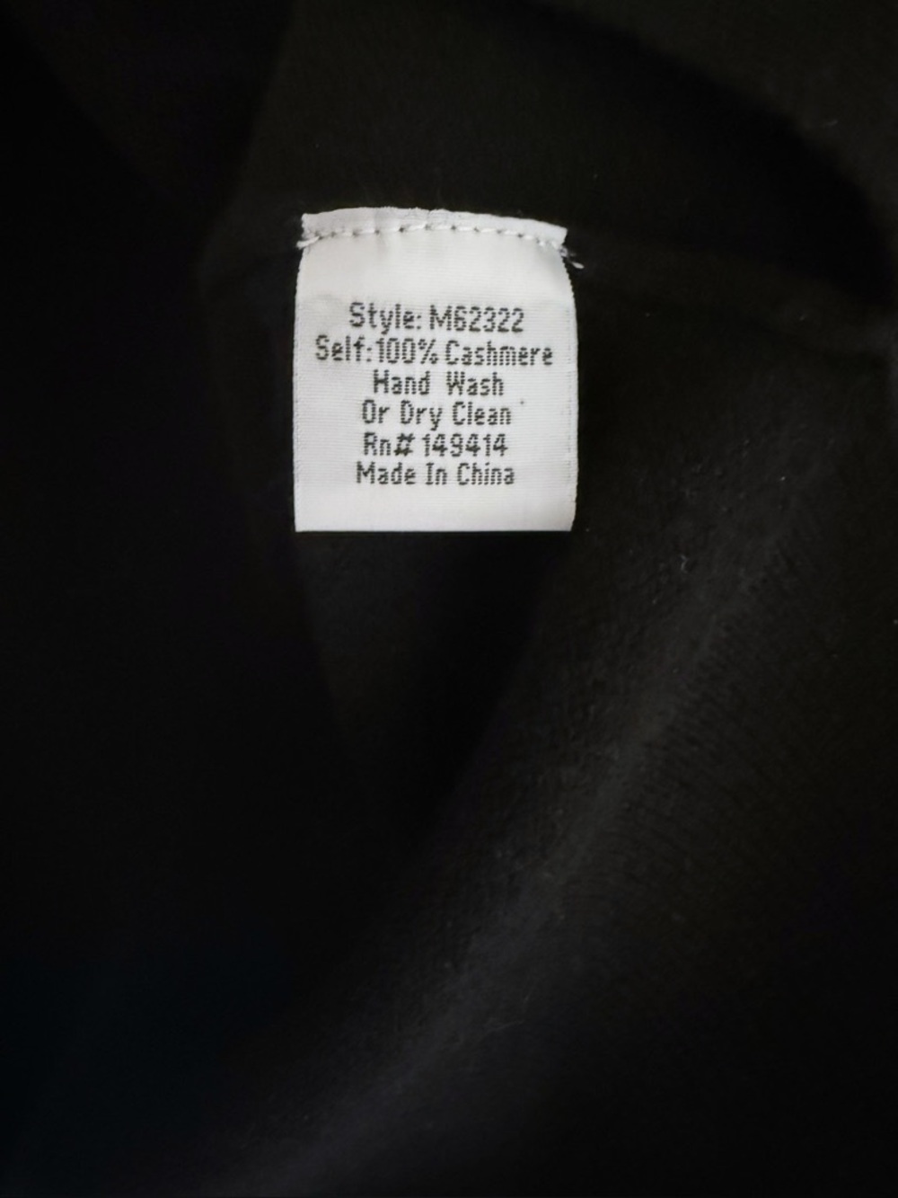 Johnny Was Sally Cashmere Whipstitch V-Neck Sweater Black Size M - Picture 4 of 5